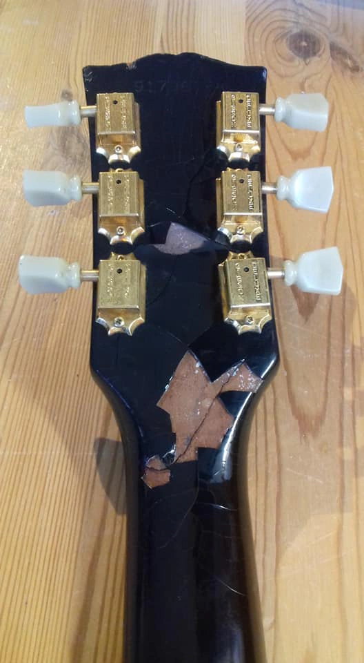 Gibson Les Paul Halsbruch Reparatur – Detailansicht 4 – Gitarrenreparatur Heier Guitars